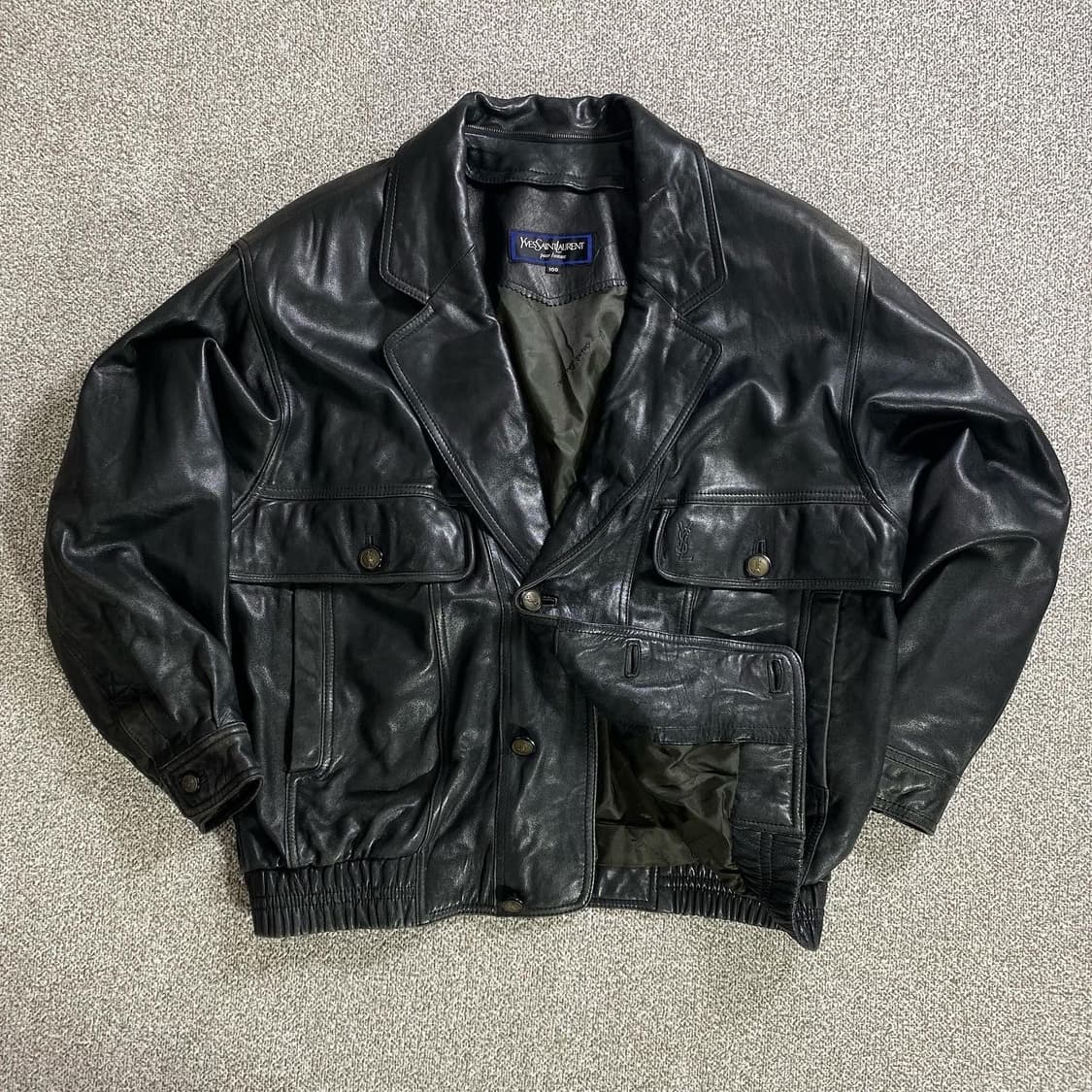 이브 생 로랑 산양가죽 자켓  상품이미지1