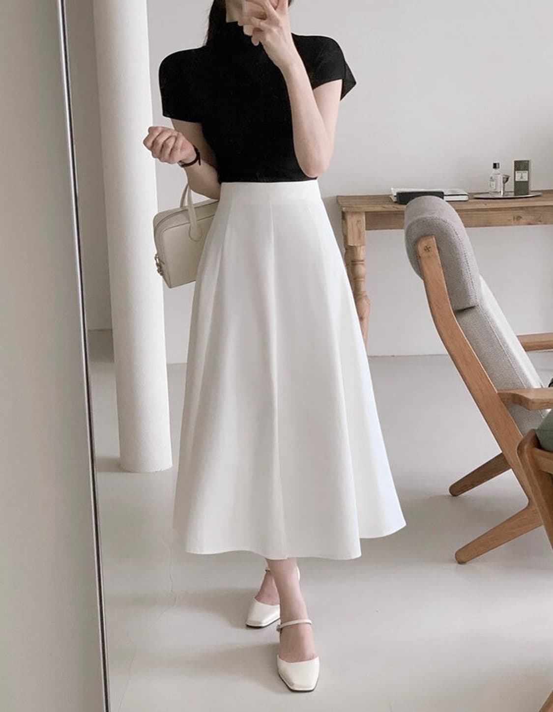 롱플레어스커트m 상품이미지4