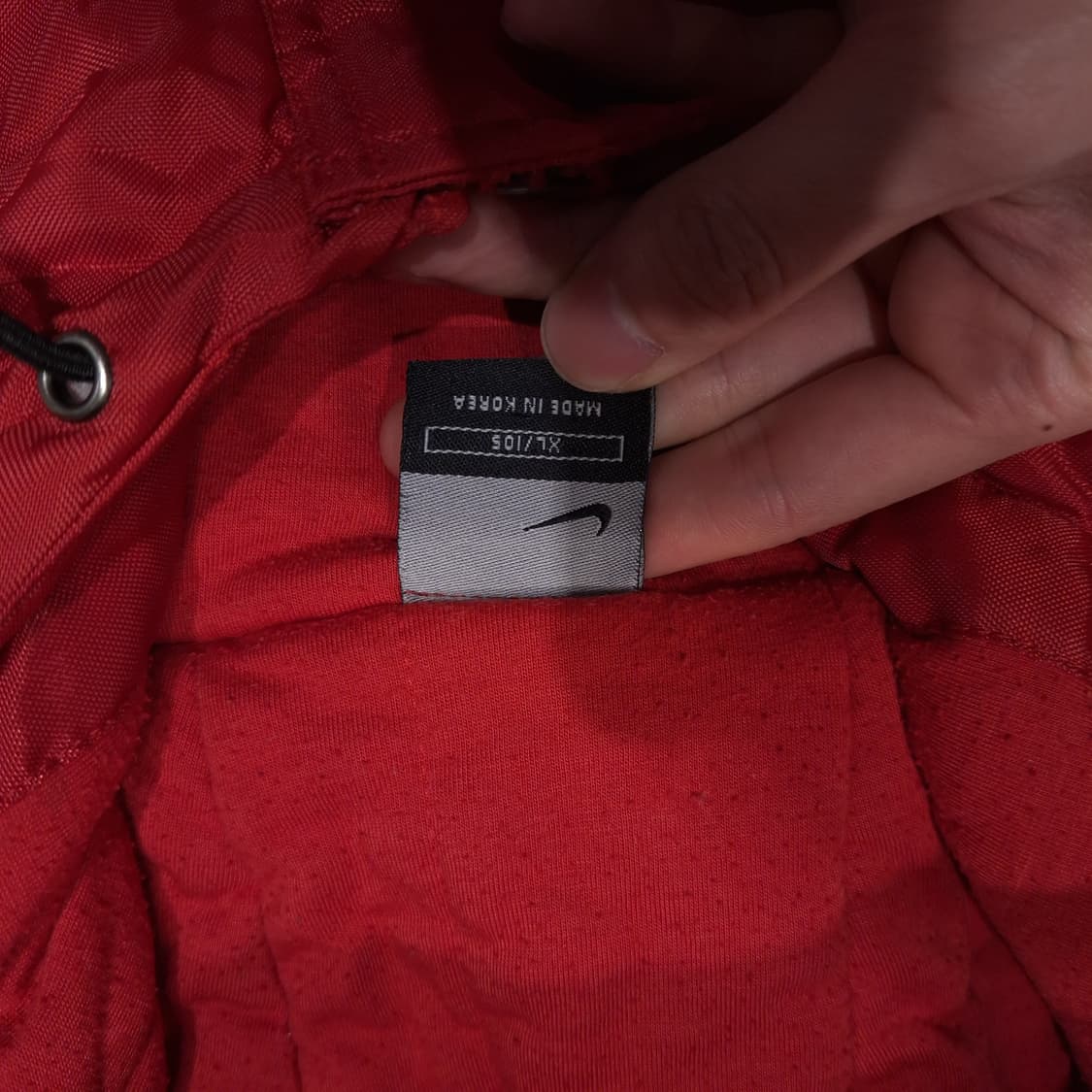 나이키 배스킷볼 00s 레드 블랙 화이트 라이닝 올드스쿨 벤치자켓 돕바 상품이미지7