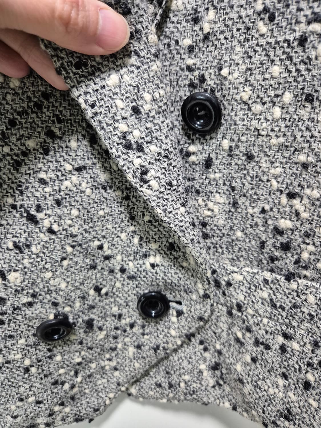 DEBORAH 트위드 더블 버튼 자켓 상품이미지4