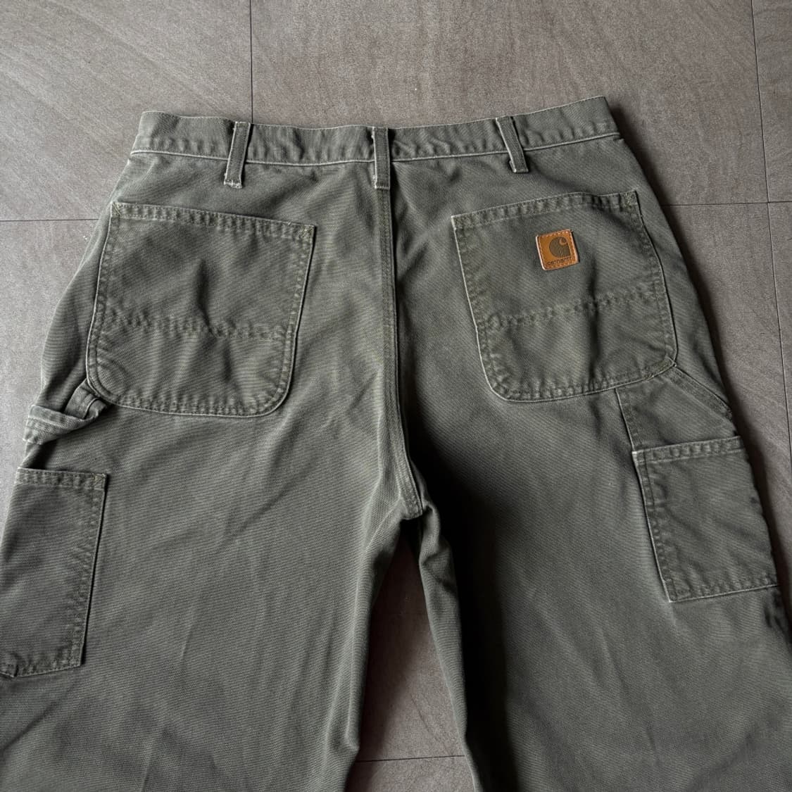 칼하트 정품 오리지널 모스 그린 카펜터 팬츠 상품이미지7