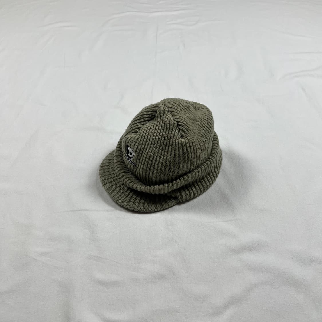 90‘s 스컬스케이트 skull skate 로고 니트 비니 캡 모자 상품이미지1