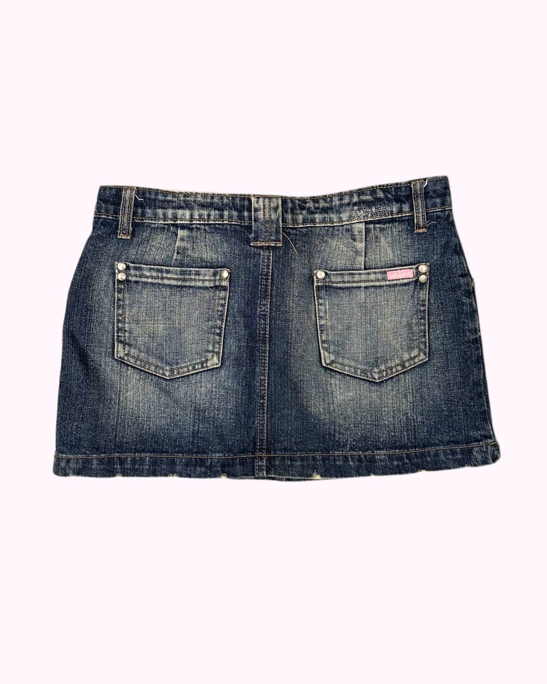 low-rise stitch denim skirt 상품이미지5