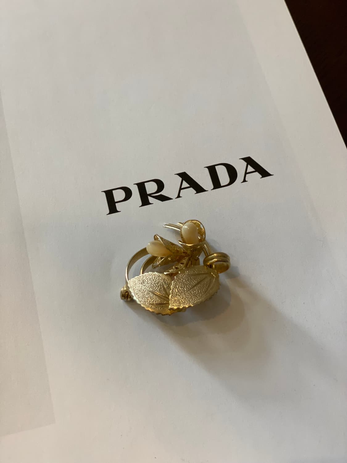 빈티지 리프 잎사귀 골드 브로치 상품이미지3