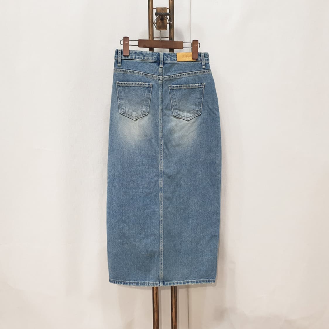 위드블룸 롱 데님 청치마 M 상품이미지4