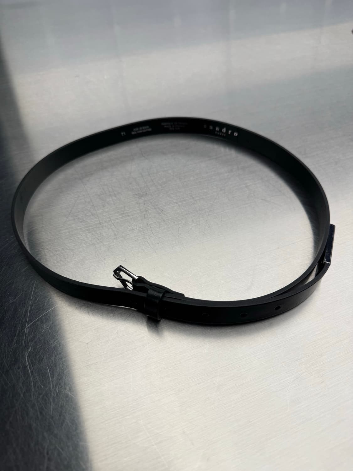 산드로옴므 레더 벨트 블랙 상품이미지3