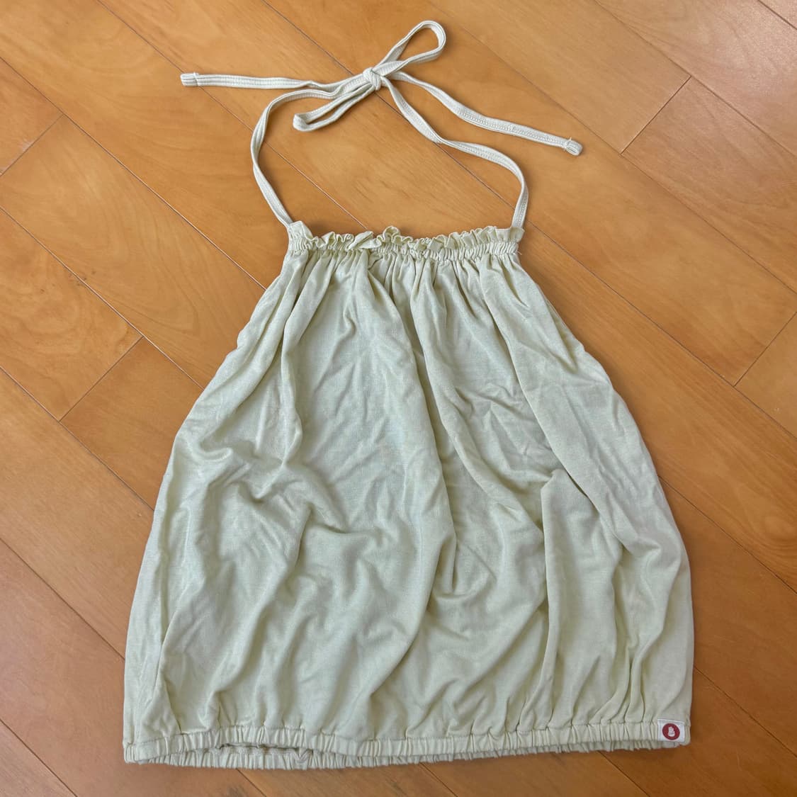 부디무드라 리플 홀터 탑 S yellow beige 상품이미지4