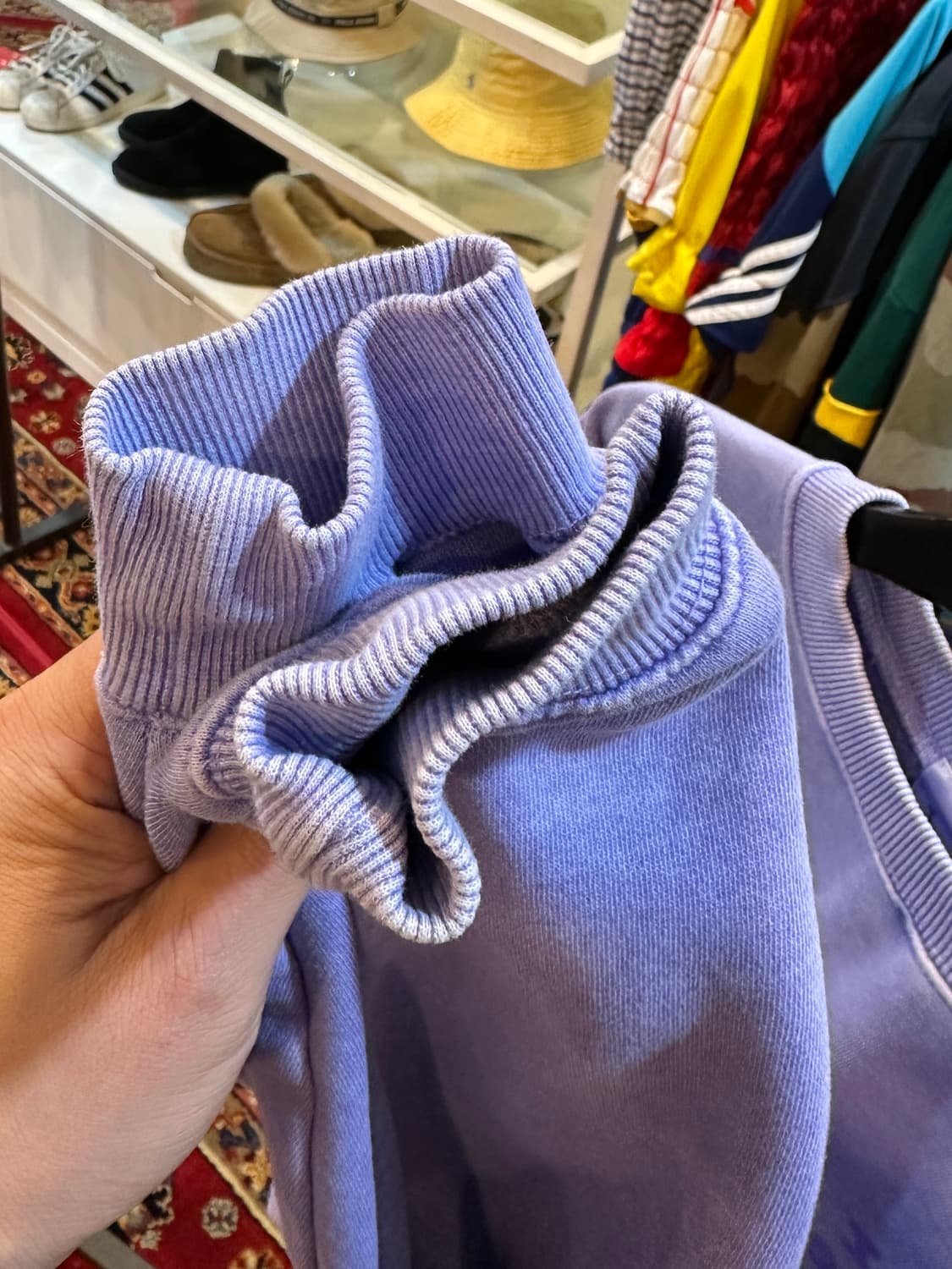 아이앱 스튜디오 피그먼트 스웨트셔츠 라벤더 L 상품이미지6