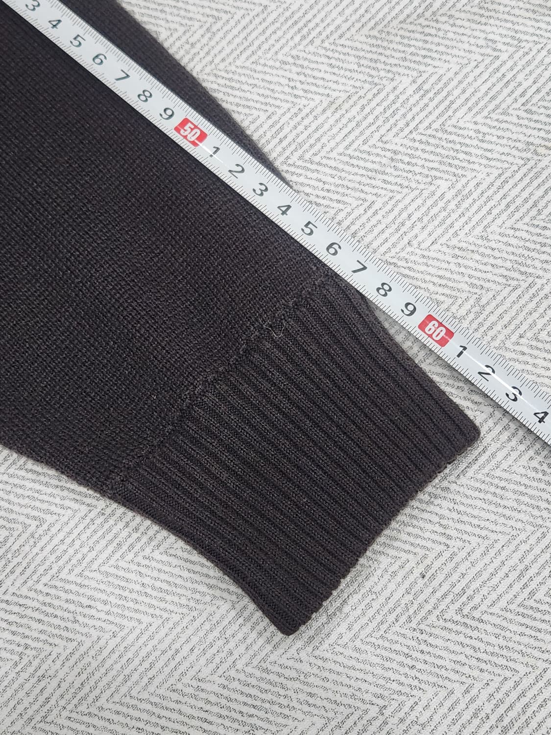 [95] 헨리브라운 니트 집업 남성 95사이즈 다크브라운 상품이미지8