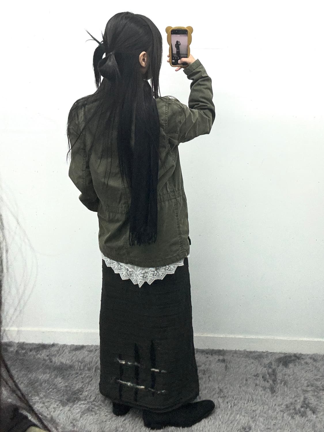 재패니즈 디테일 롱 스커트 상품이미지4