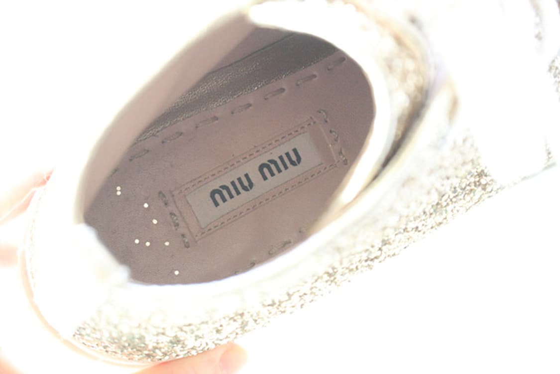 miu miu 미우미우 골드 글리터 하이탑 여성 스니커즈 상품이미지7