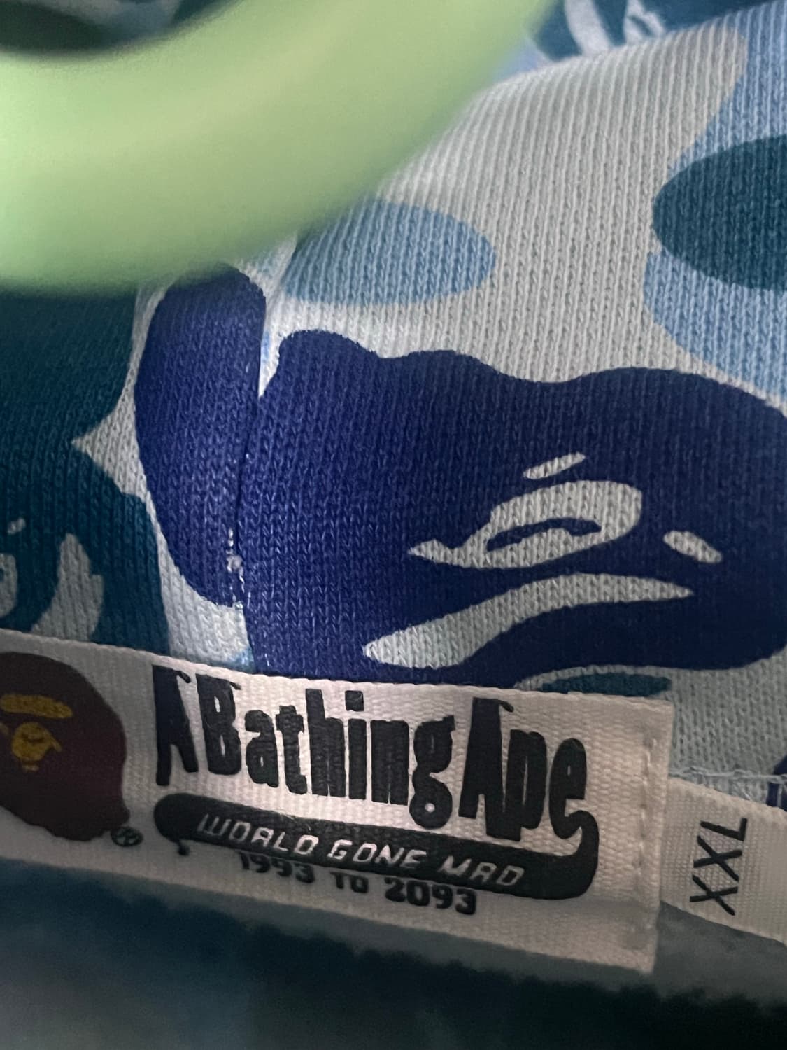 베이프 X 안티소셜클럽 블루 카모 후드티 상품이미지5