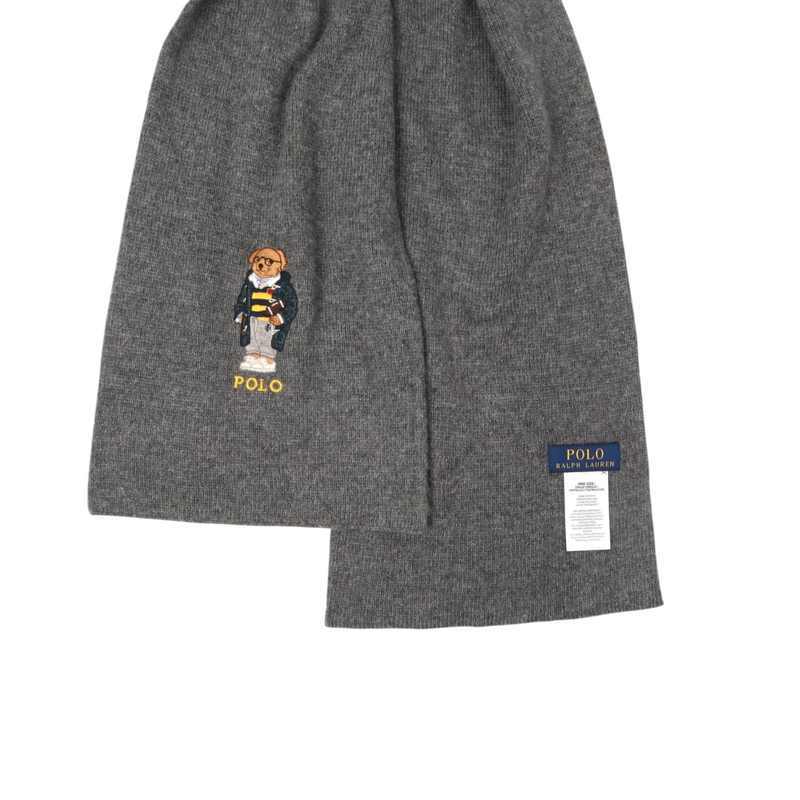 폴로 랄프로렌 그레이 폴로베어 머플러 상품이미지3