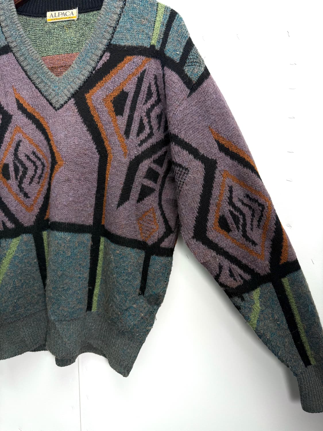 90s 빈티지 지오메트릭 아즈텍 니트 상품이미지3