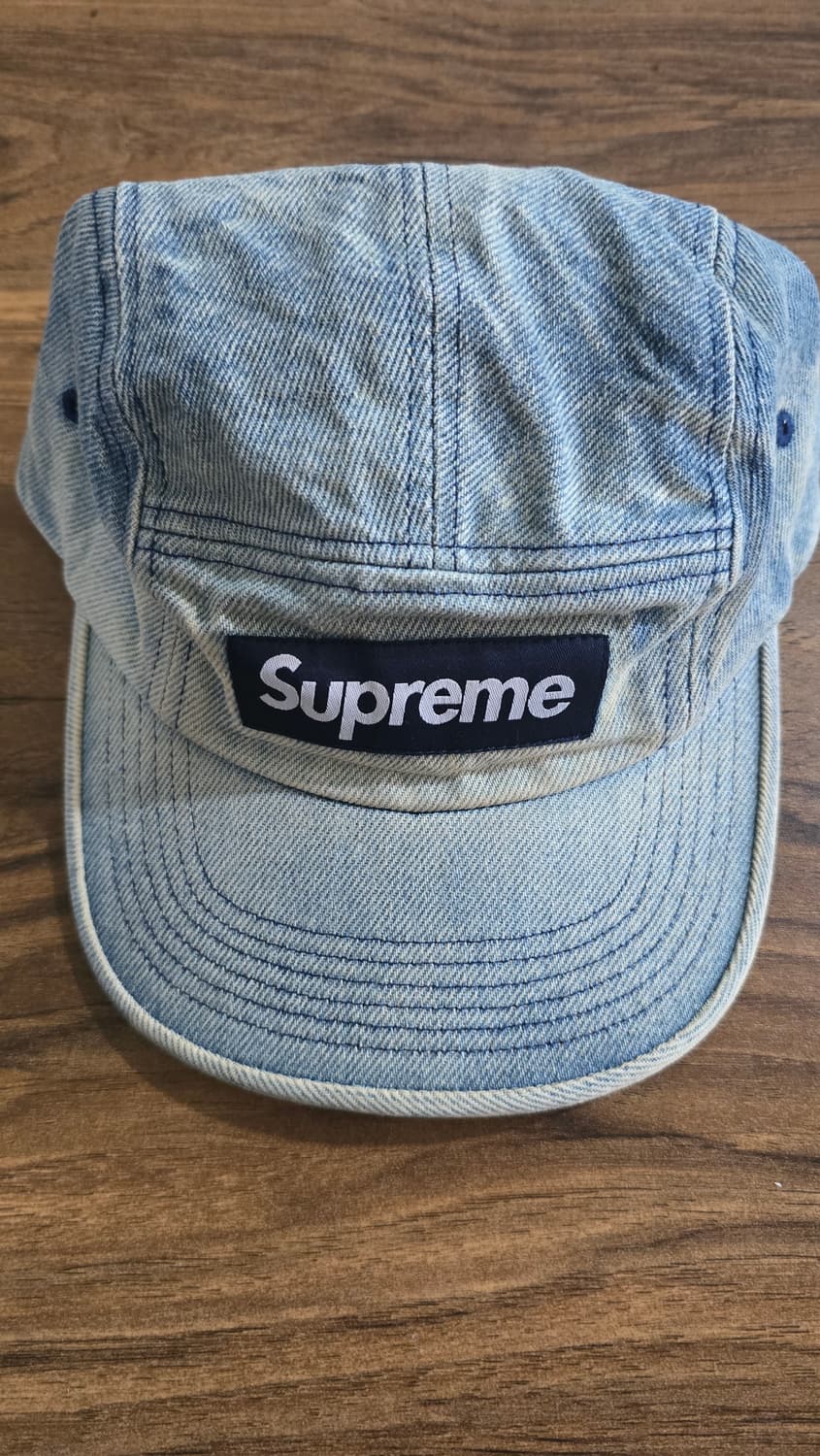 슈프림 24ss 워시드 치노 트윌 캠프캡 더티 인디고 상품이미지1