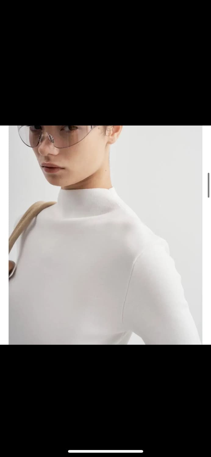 오르 고밀도 반넥 니트 아이보리 상품이미지2