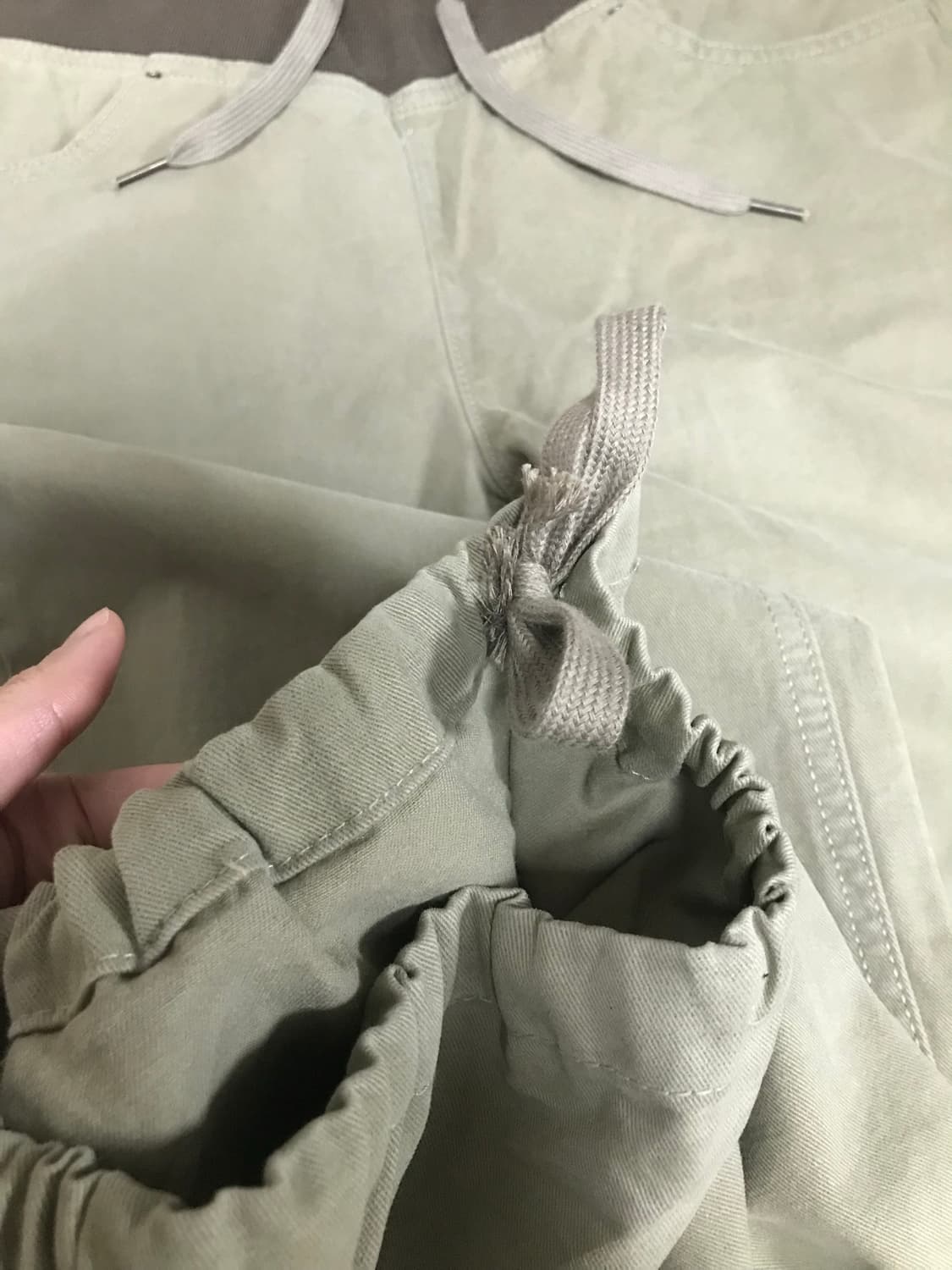 카키 부츠컷 팬츠 상품이미지5