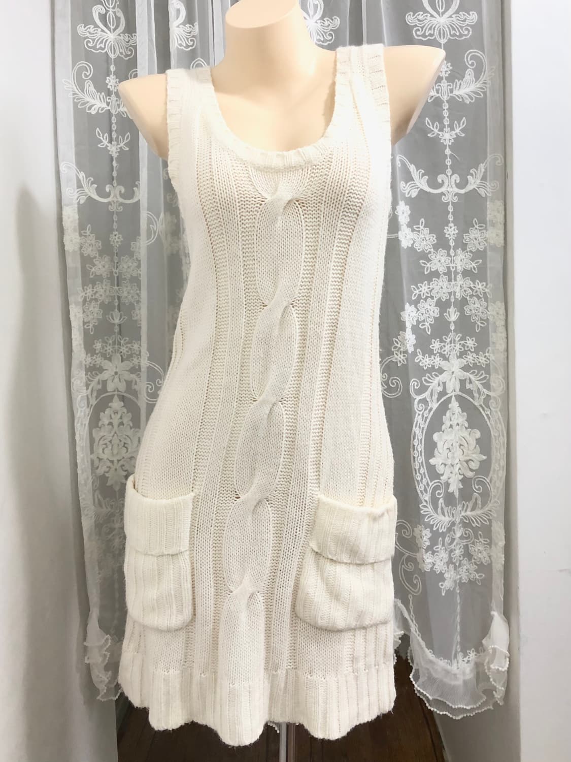 ivory knit sleeveless dress 상품이미지1
