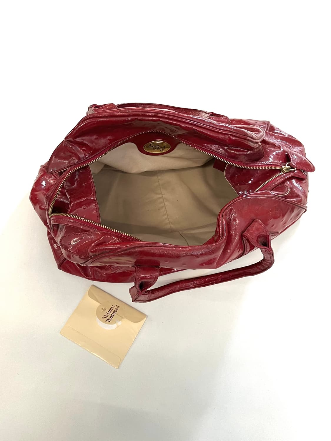 비비안웨스트우드 빅 오알비 오스트리치 레더백 상품이미지6