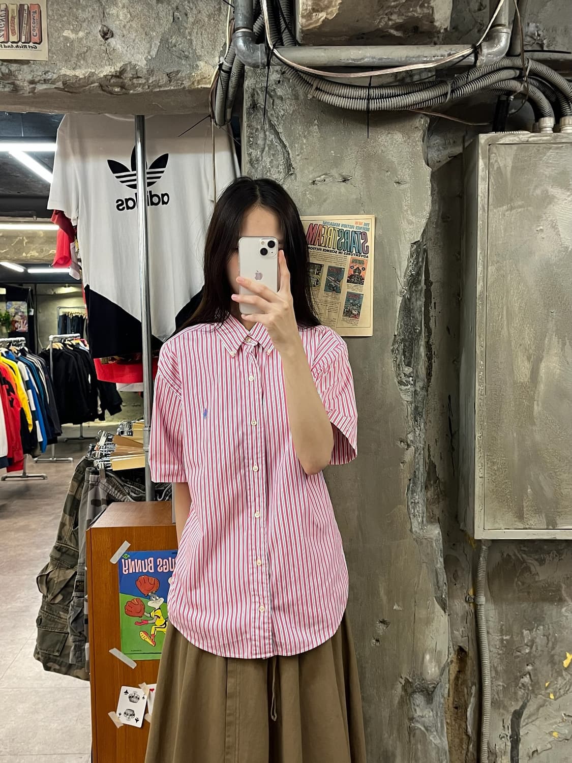 폴로 랄프로렌 스트라이프 반팔 셔츠 #csz1084 상품이미지2