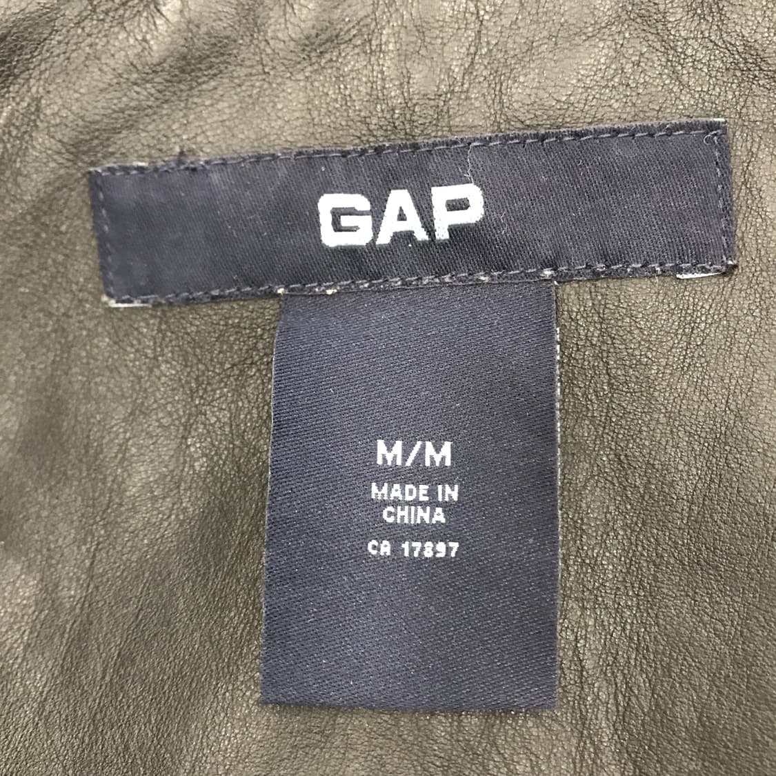 GAP 90s 올드갭 소가죽레더자켓 [M] 상품이미지4