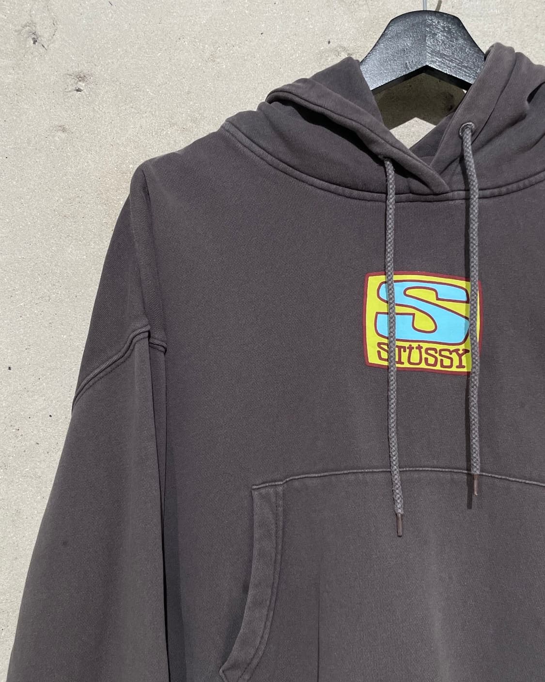 스투시 브라운 애그니스 박시 크롭 후디 상품이미지2