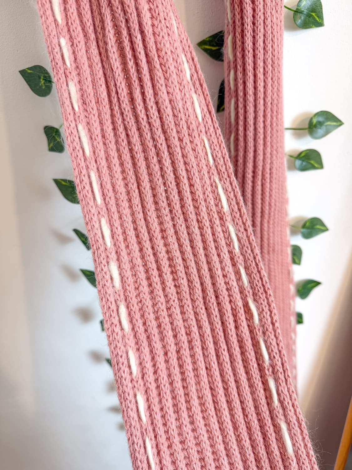 핑크 스티치 머플러 상품이미지3