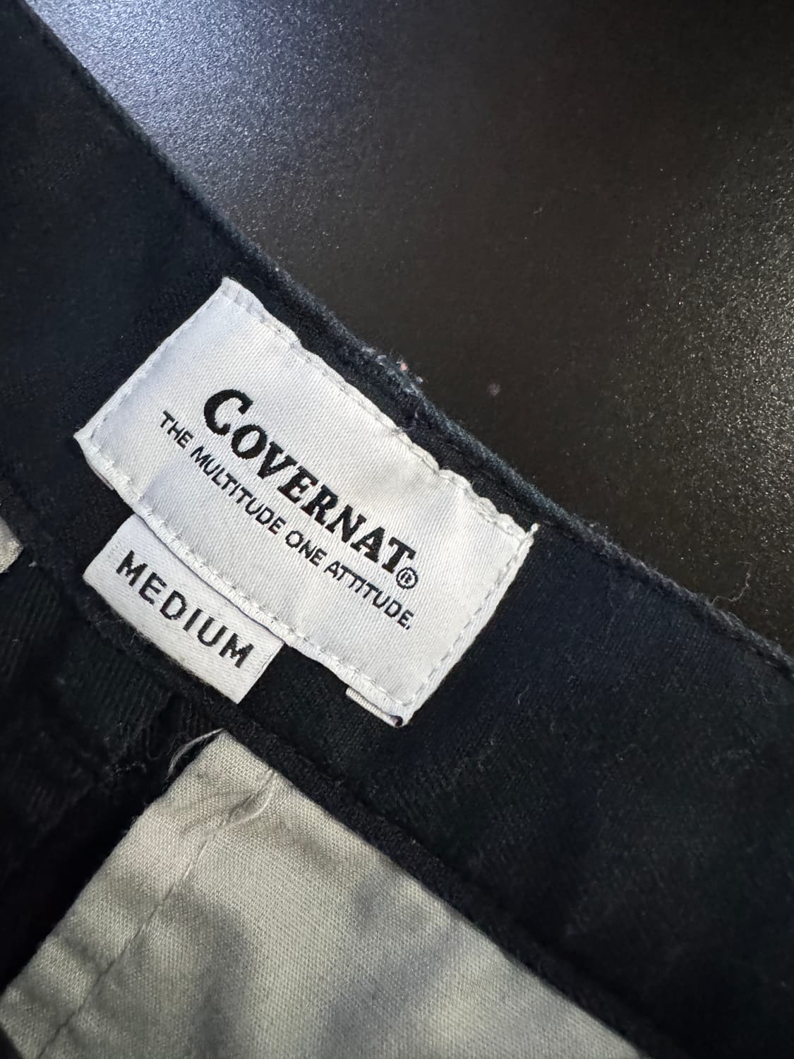 커버낫 Covernat 투 포켓 카고 면바지 M 블랙 상품이미지3