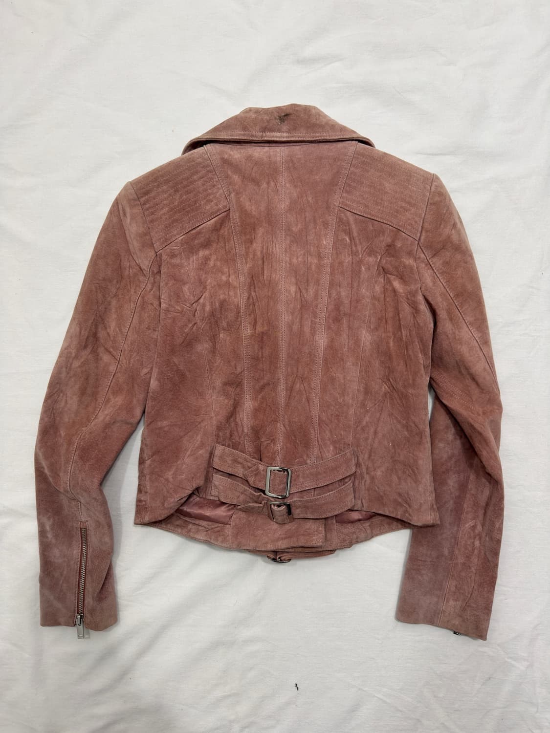 veromoda pink suede rider jacket 상품이미지6