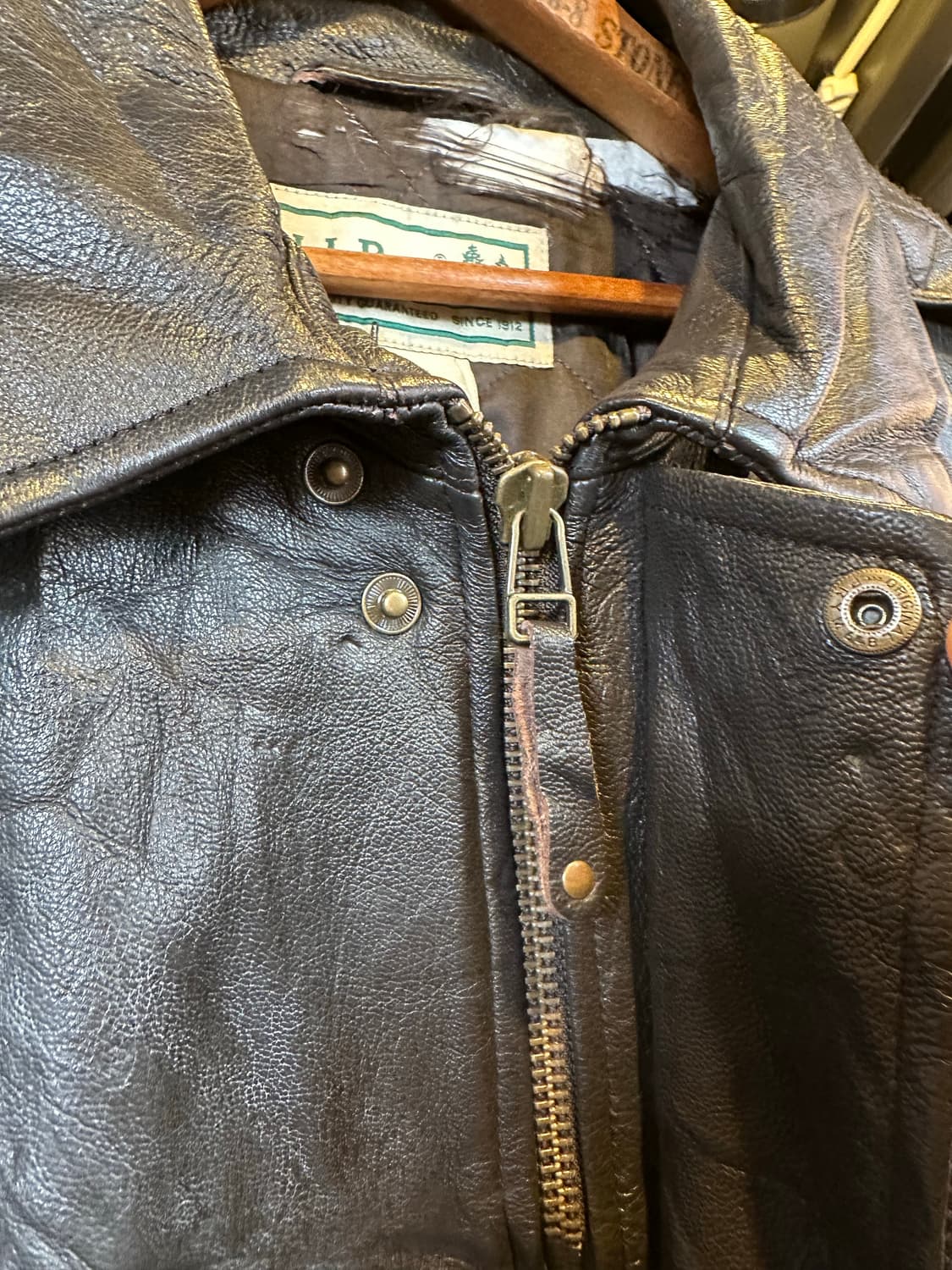 엘엘빈 헤비 리얼 염소가죽 A-2 플라이트 자켓 상품이미지5