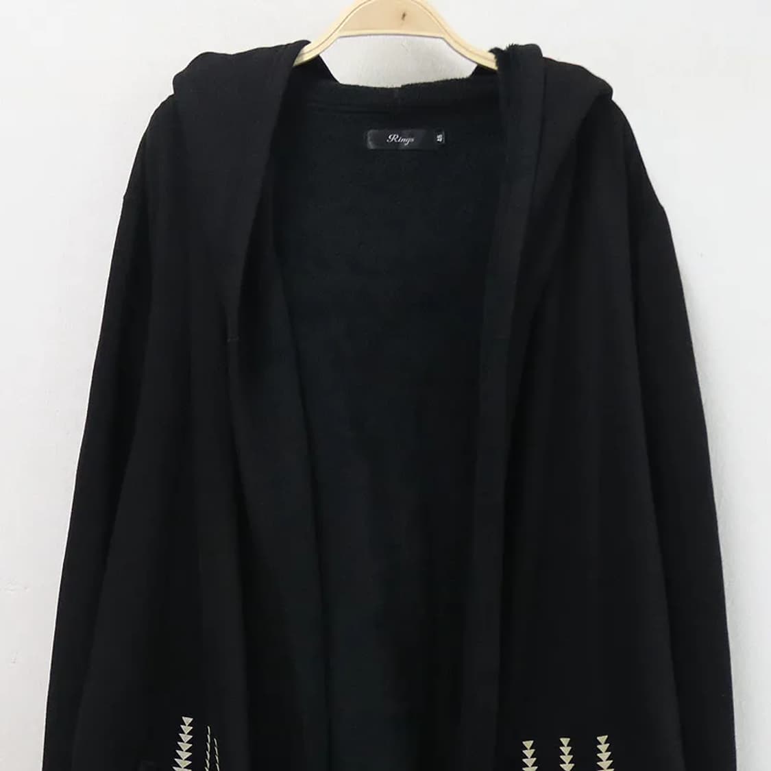 RINGS 에스닉 패턴 후드 롱 가디건 61795 상품이미지3