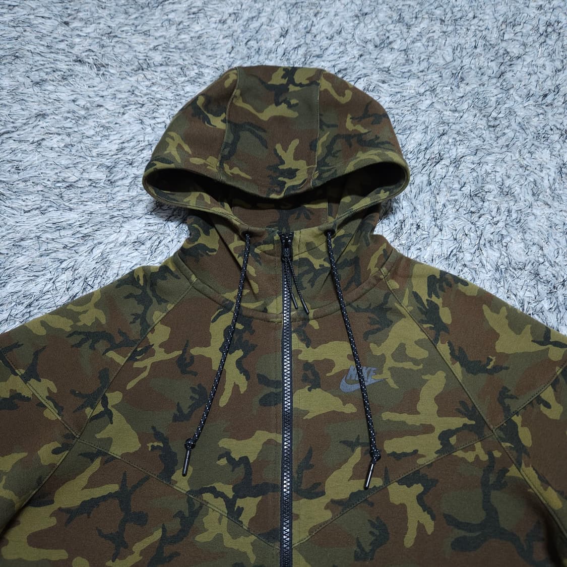 나이키) L 남자 테크플리스 카모 후드집업 / 왕눈이샵 상품이미지3