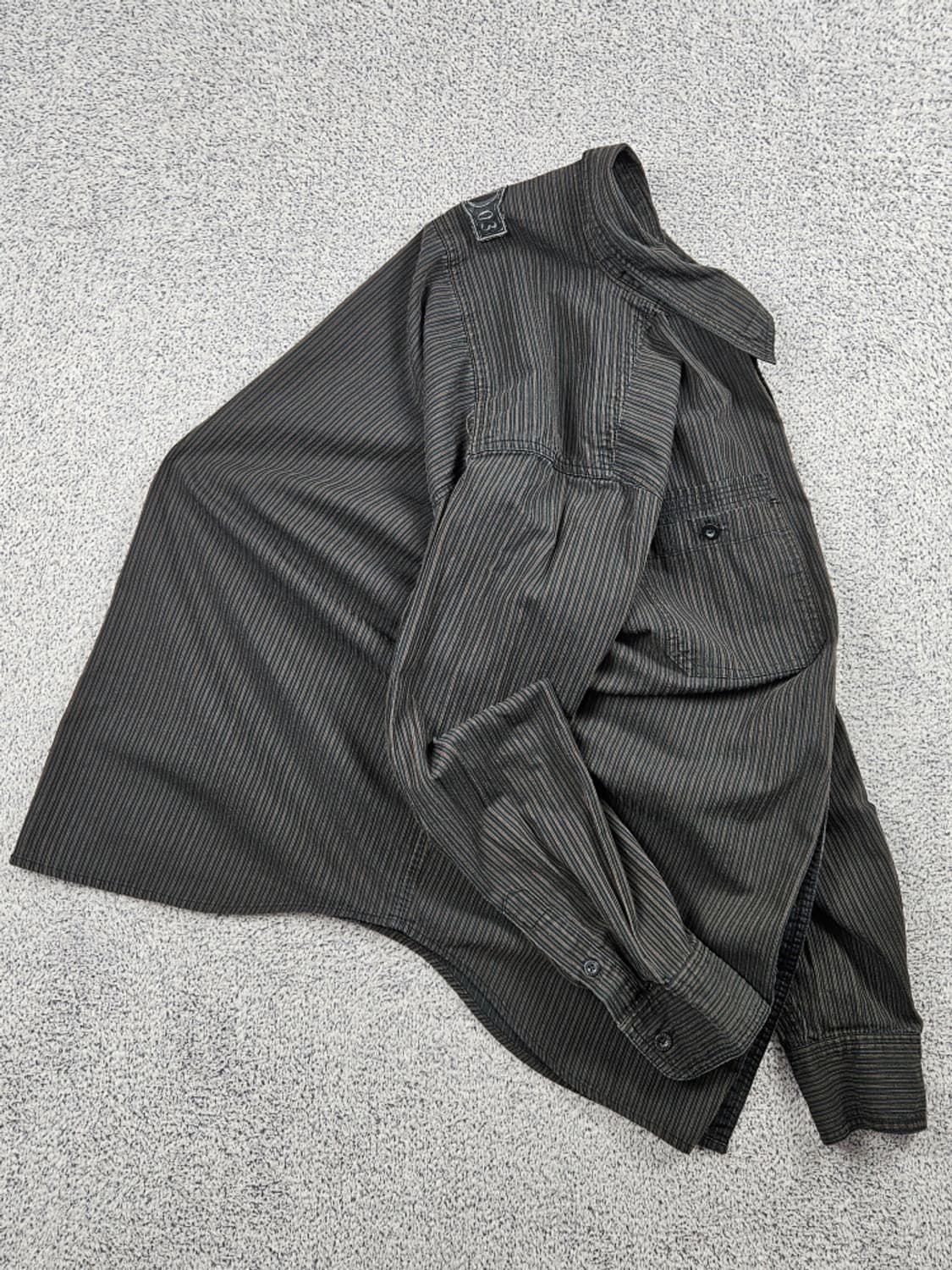 할리데이비슨 자수로고 스트라이프 버튼업 셔츠 ( L ) / 10470 상품이미지4