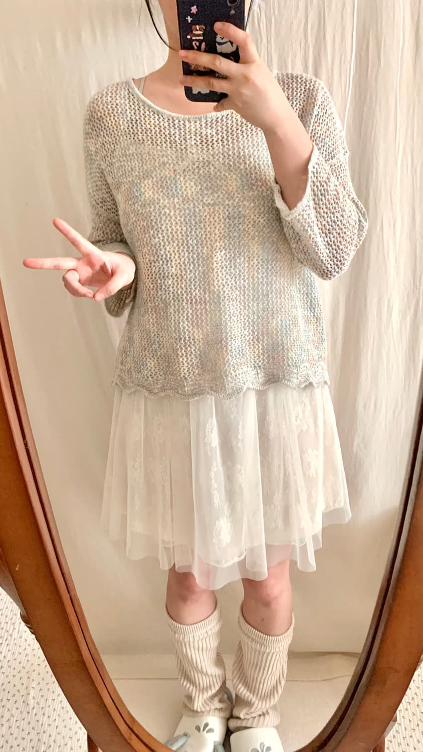 파스텔 솜사탕 여리 니트 상품이미지4