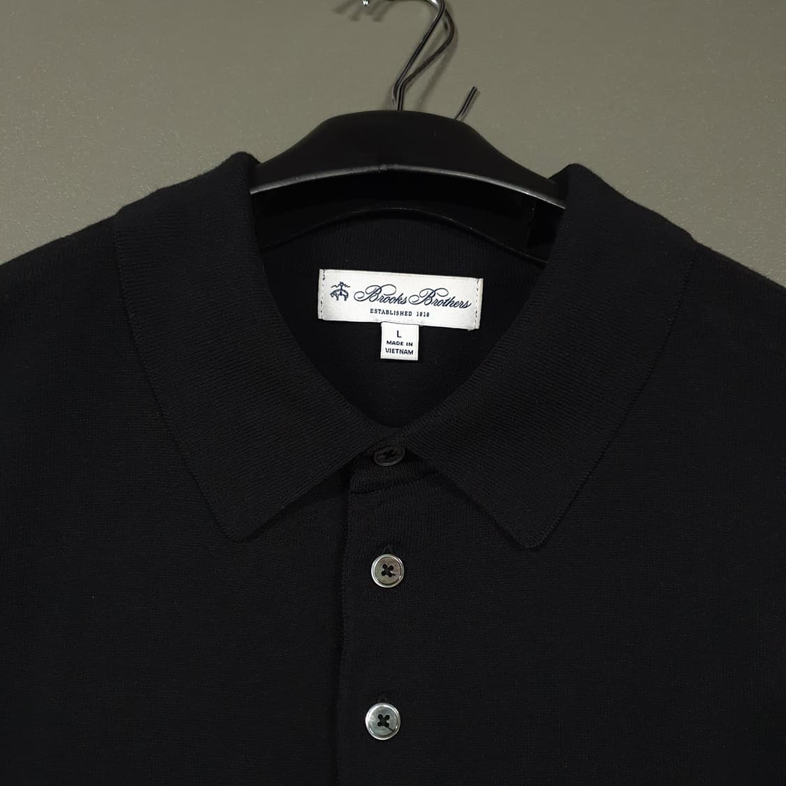 브룩스브라더스 신형23SS 컴팩트 코튼 폴로 스웨터 반팔 니트 카라티 상품이미지5