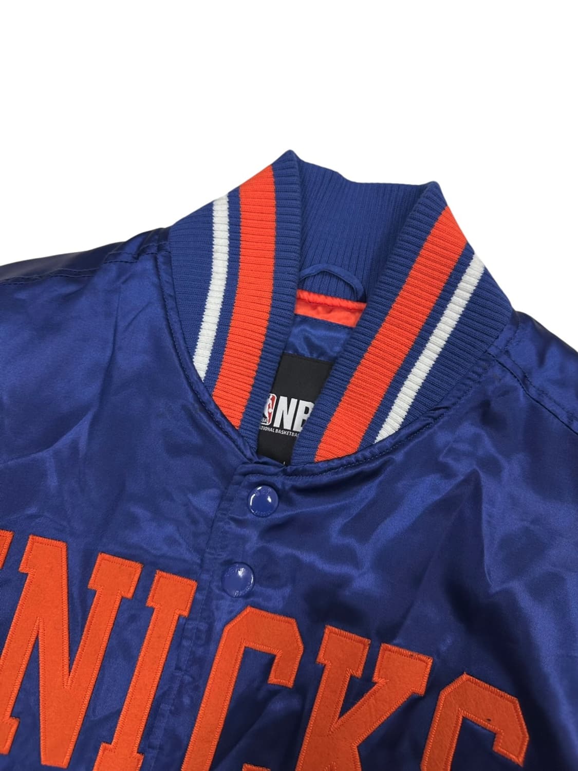 NBA 뉴욕닉스 누빔 바시티자켓 블루 (L) 상품이미지3