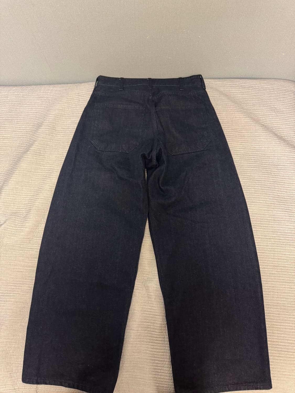 [4]해칭룸 와이드 커브 진 워시드 인디고 상품이미지3