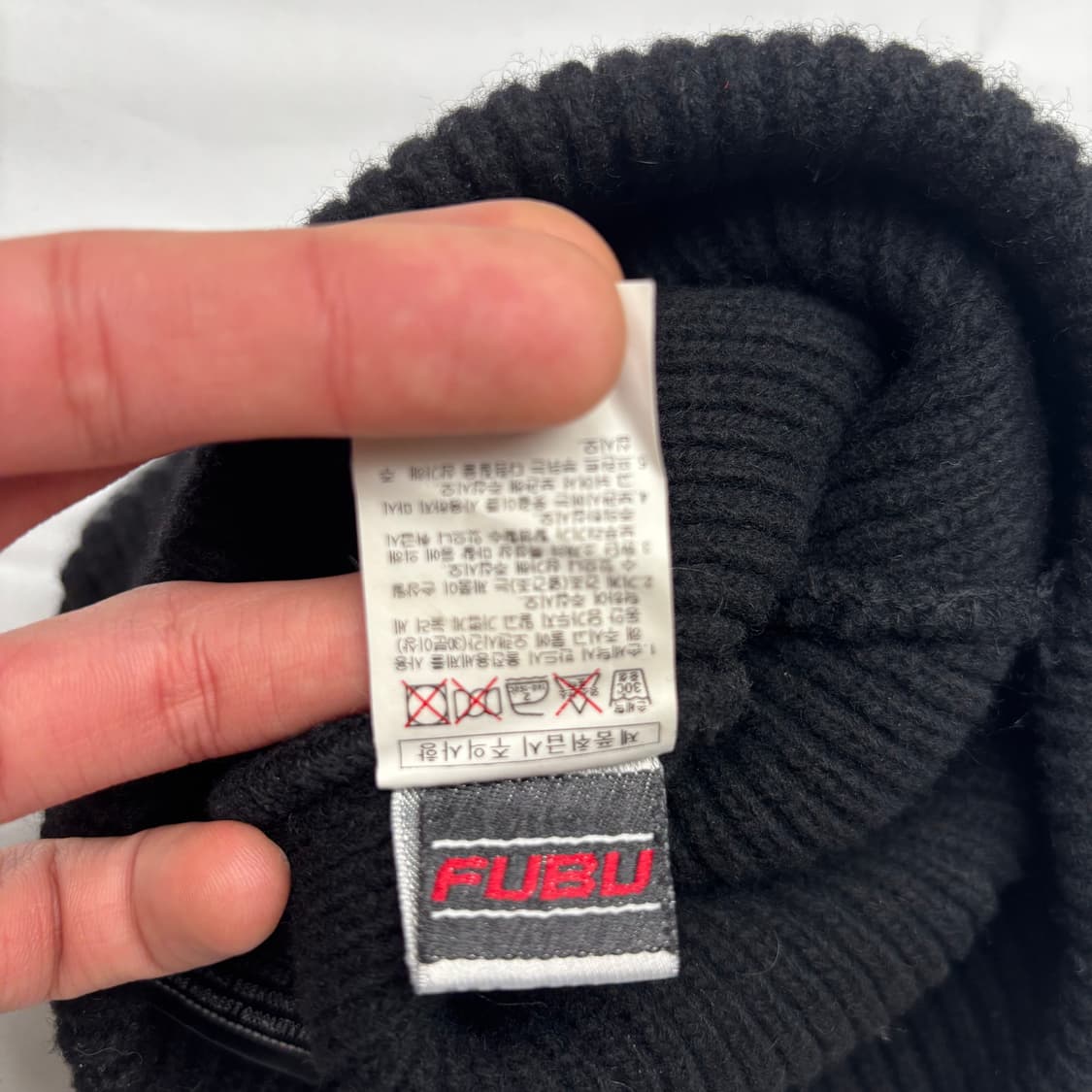 FUBU 푸부 빈티지 블랙 비니 OS 상품이미지5