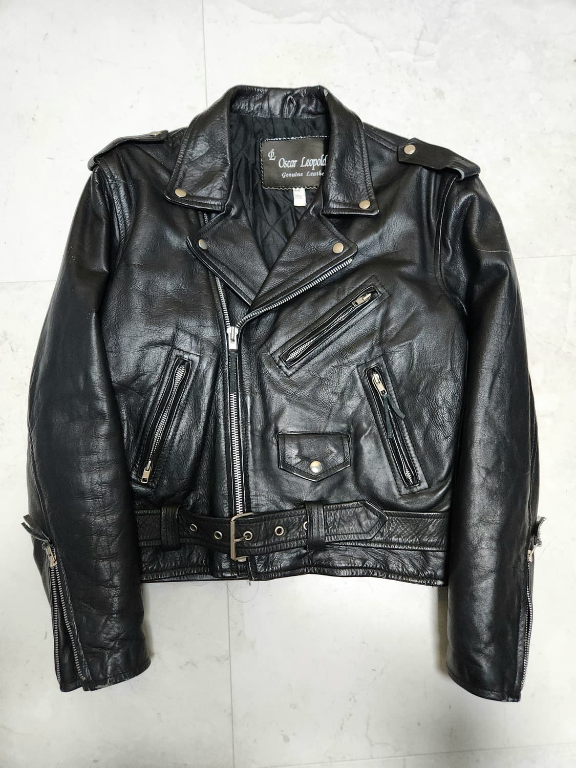 90s 소가죽 더블라이더 자켓 double rider 상품이미지1