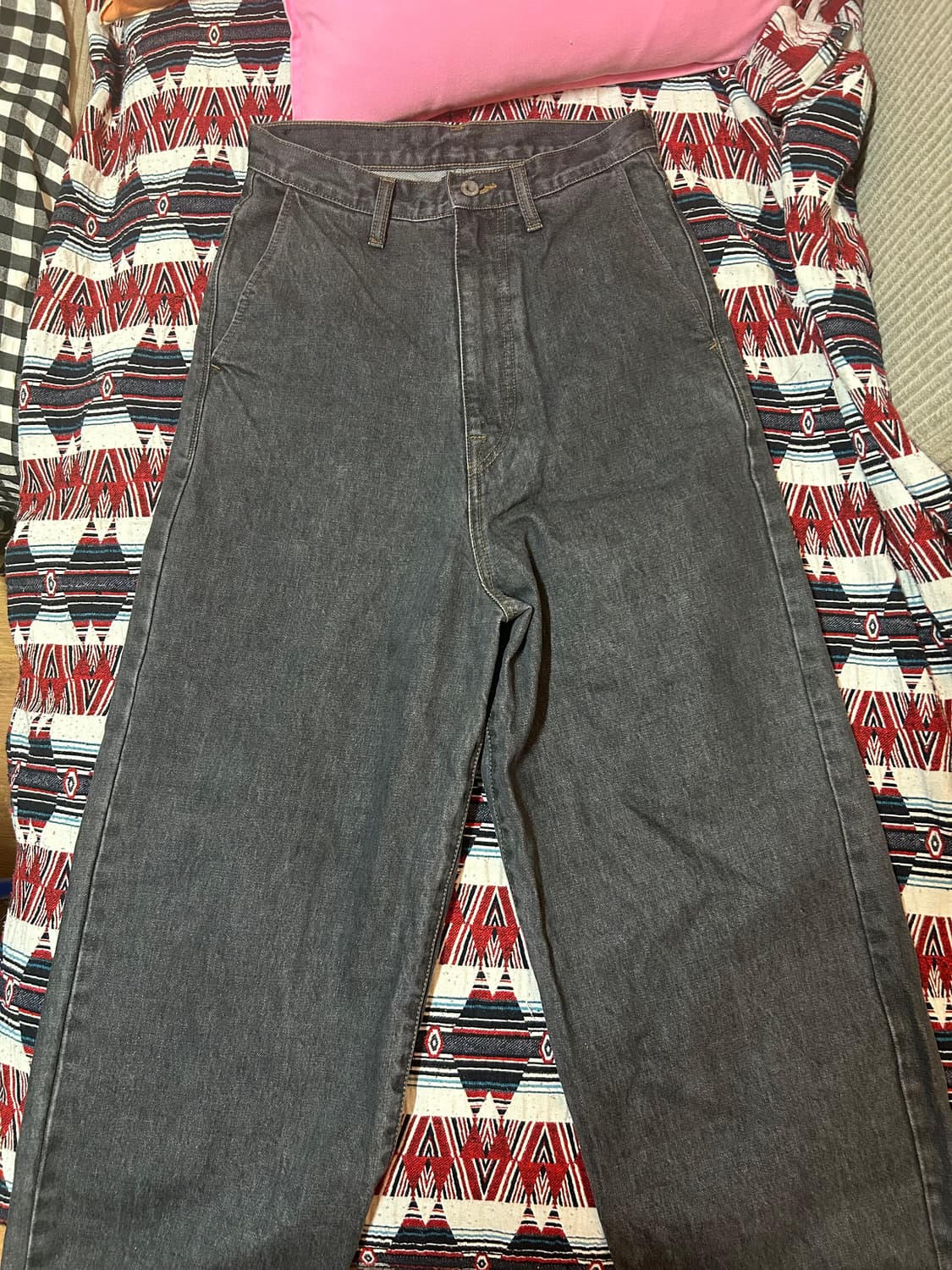 캐피탈 14oz 블랙 데님 포트 버기 팬츠 상품이미지2