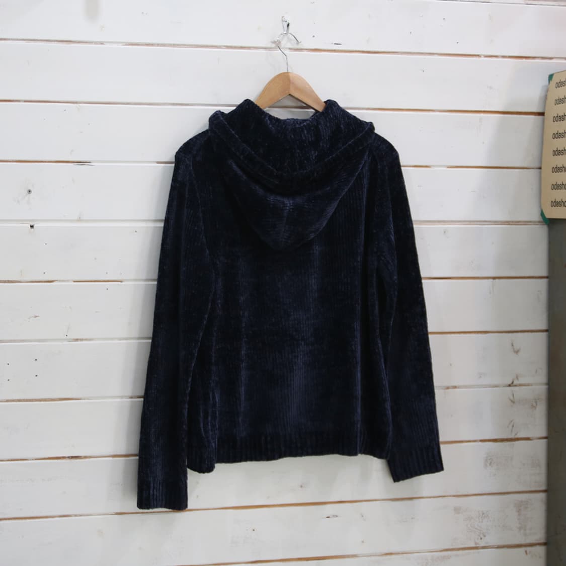 (착용컷) COMME CA COMMUNE 하프 집업 후드 티셔츠 (L) 상품이미지2