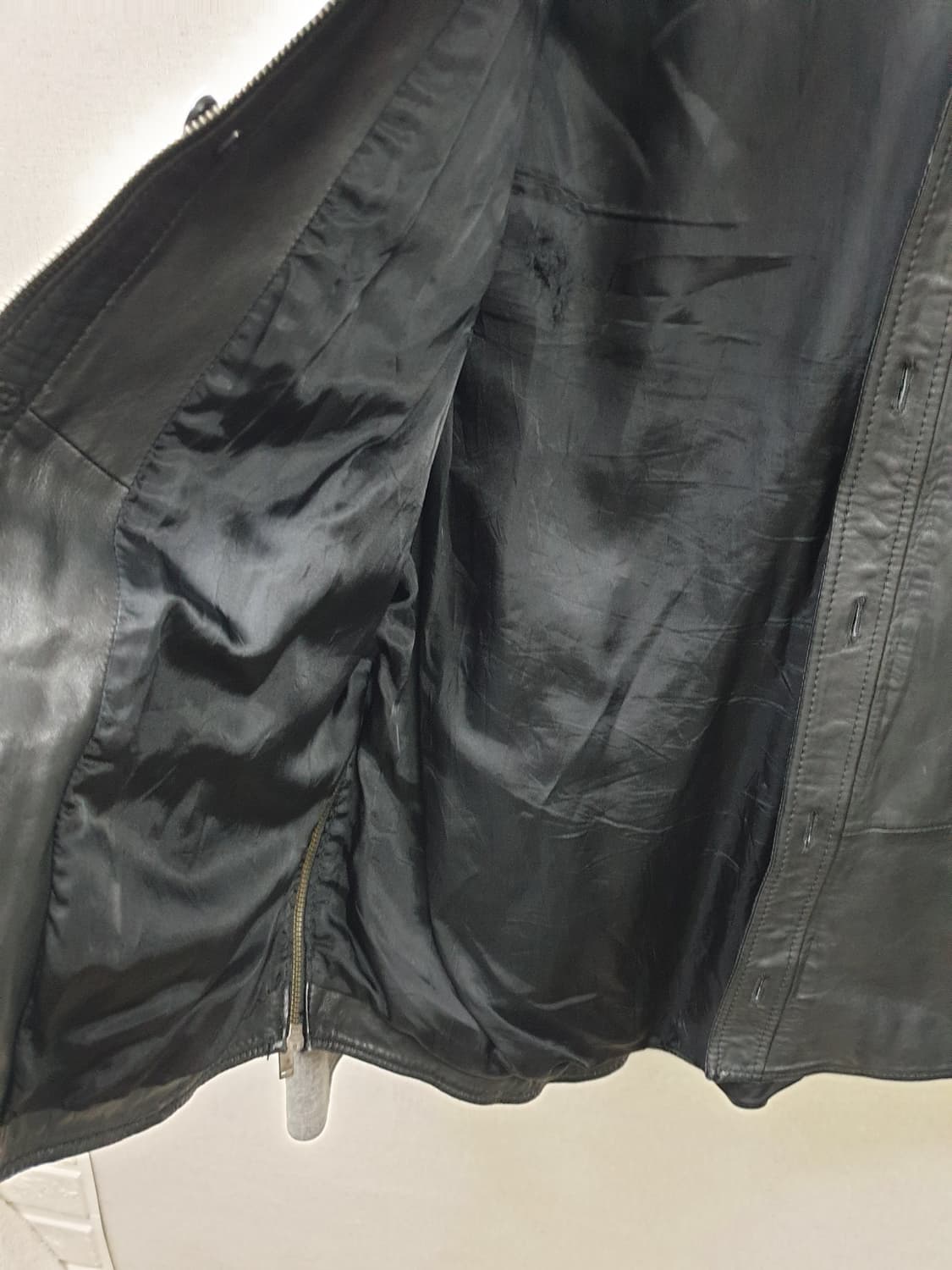 [xl/정품] 디젤 빈티지 양가죽자켓 블랙 상품이미지9