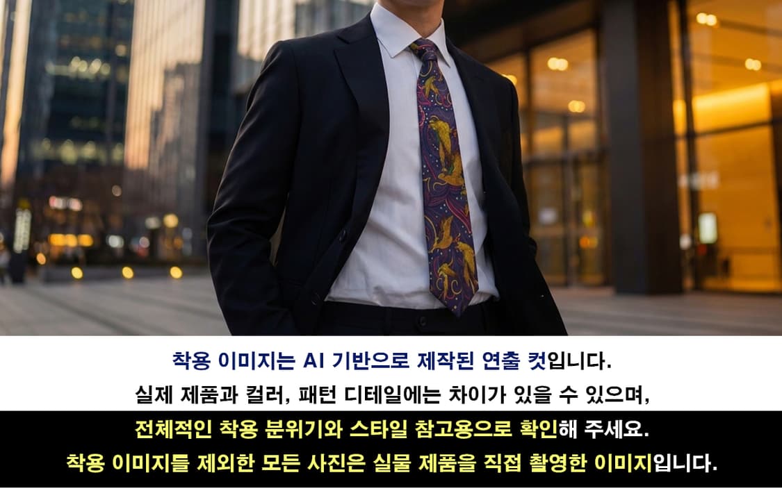 아쿠아스큐텀 퍼플 천둥오리 모티브 넥타이 9.4cm A+등급 K2835
 상품이미지3