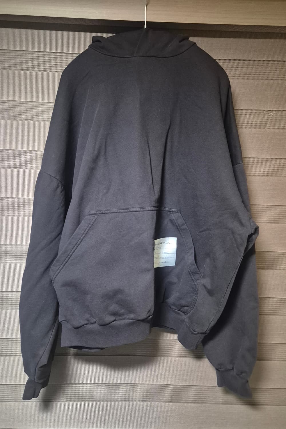 [2]발렌시아가 샘플 스티커 오버사이즈 후드 상품이미지2