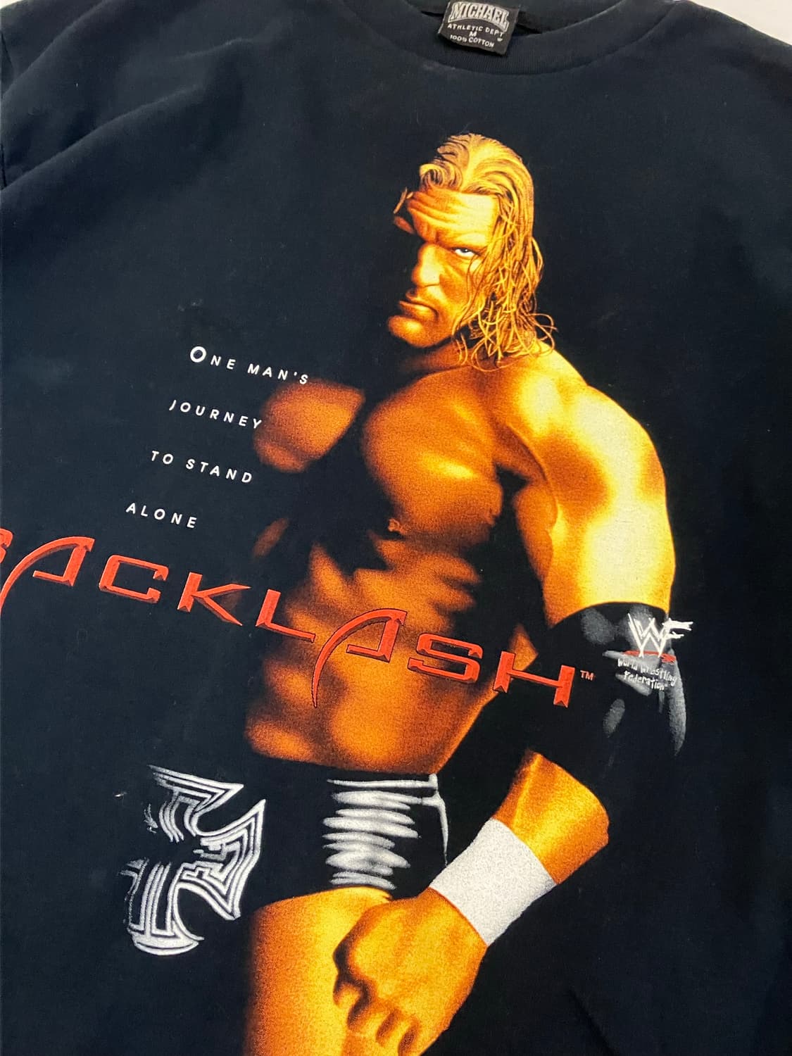 00s WWE 트리플 H 백래쉬 롱슬리브 티셔츠 블랙 상품이미지2