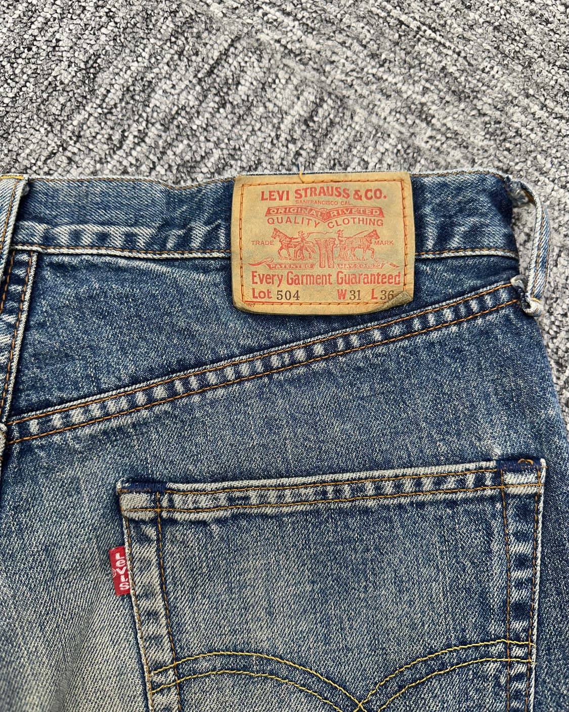 (허단40)90'S 리바이스 504 워싱 데님-M1035 상품이미지7
