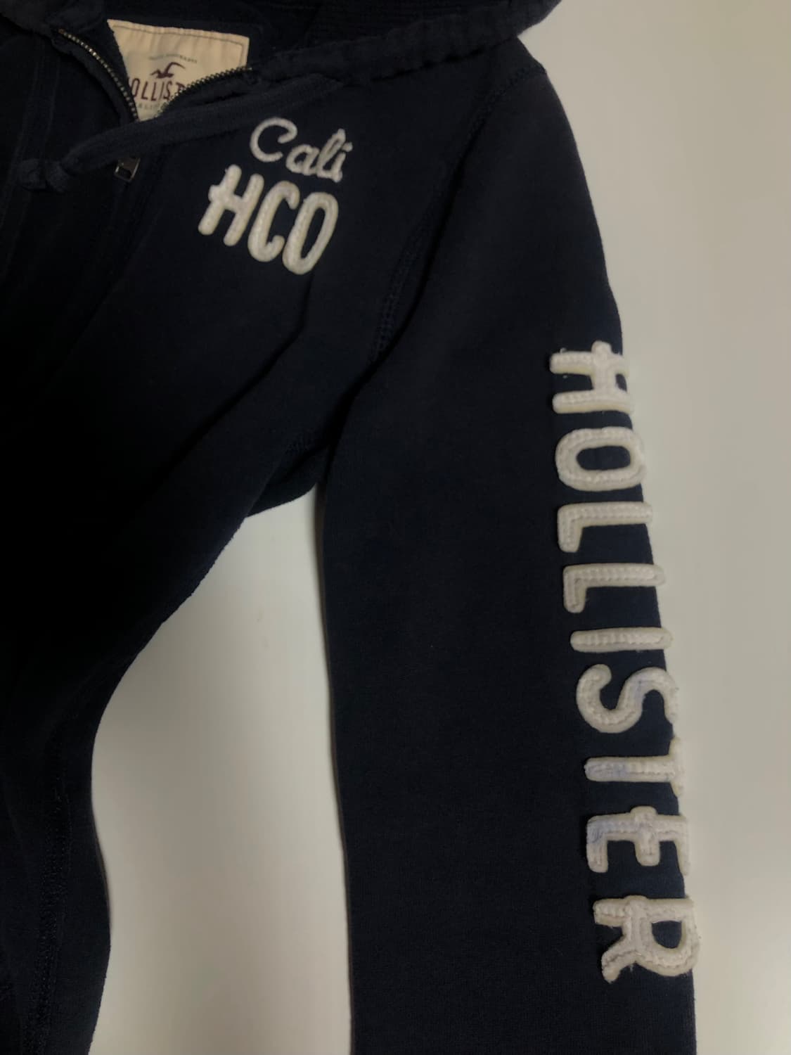 대대장 홀리스터 딱붙핏 후드집업 다크네이비 상품이미지2