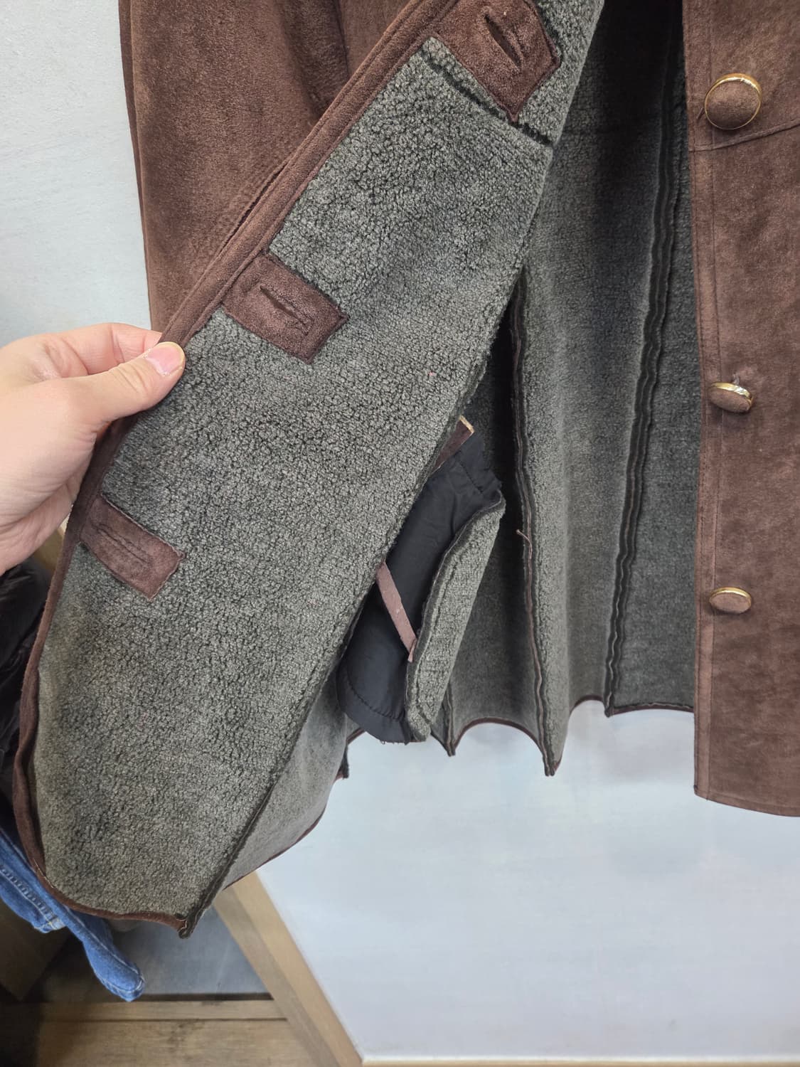 빈티지 폭스 퍼 양가죽 무스탕 코트 66 상품이미지4