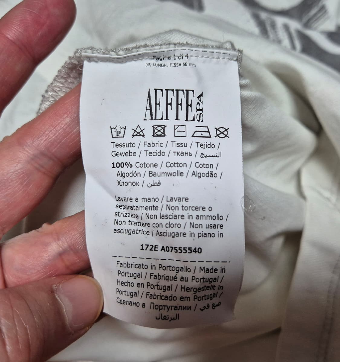 [L]모스키노 밀라노 반팔티 화이트 상품이미지4