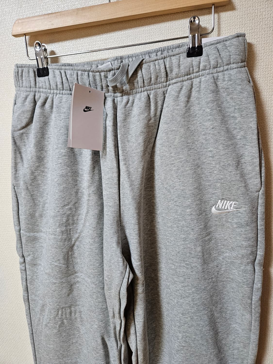 나이키 미드라이즈 오버사이즈 플리스 스웻팬츠 블랙 / 그레이 상품이미지7